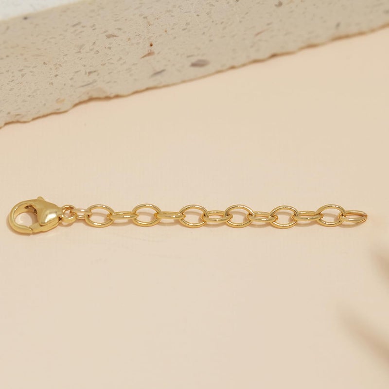 BENIQUE Necklace Extender for Women - 14K Gold Filled or Solid 925 Sterling Silver Extension, Medium Size Jewelry Chain Durable Strong Removable 2" 4" or 6" Made in USA - Image 3